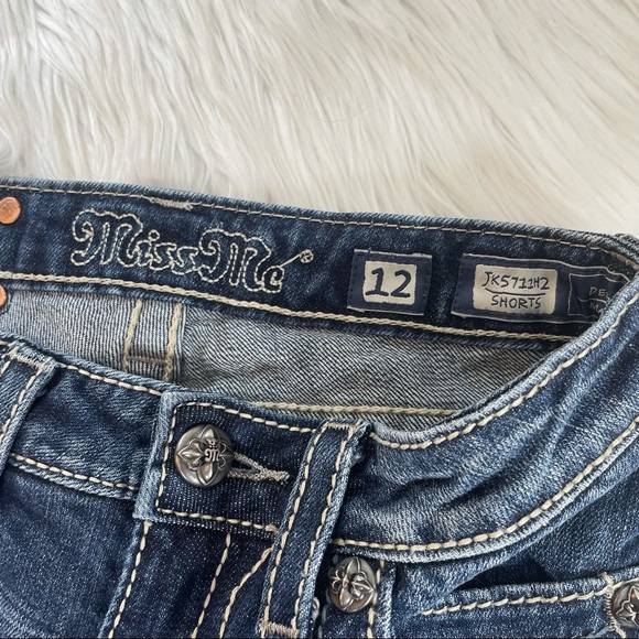 MISS ME Denim Shorts - Girls Sz. 12 - Picture 3 of 9